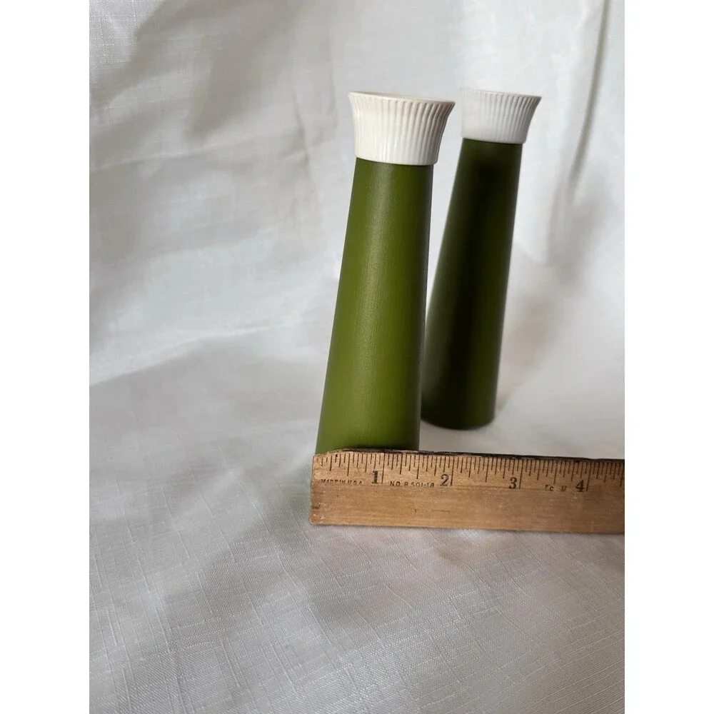 Vintage MCM David Douglas Co. 1960’s Accalac Avocado Green 9-piece Hostess Set